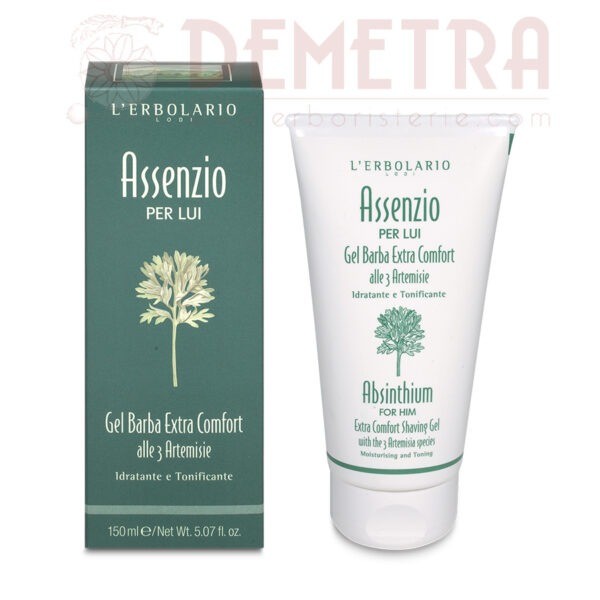 Gel Barba Assenzio Extra Comfort alle 3 Artemisie, Idratante e Tonificante L'Erbolario