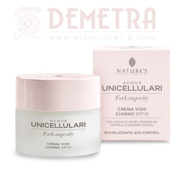 Crema Viso Giorno agli Esosomi per pelle normale o secca 50ml SPF15 Nature's