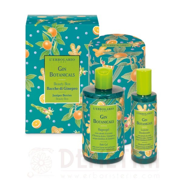 Beauty Box Gin Botanicals Bacche di Ginepro in Latta conf. regalo L'Erbolario