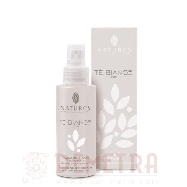 Acqua Idratante profumata Tè Bianco 100ml Si vaporizza su pelle, capelli Nature's