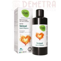 Olio Massaggio Sensual con oli essenziali in grado di creare il giusto stato emozionale 100ml Oak Organic